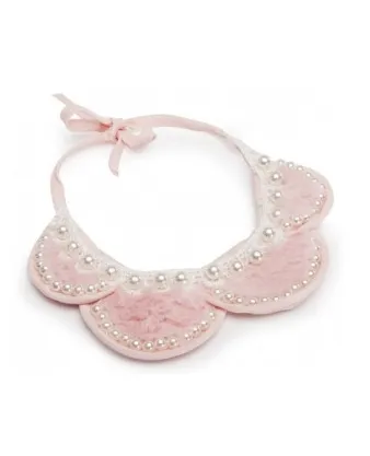 Camon Decorative Collar With Pearls - Регулируема с въже декоративна яка с перли за кучета