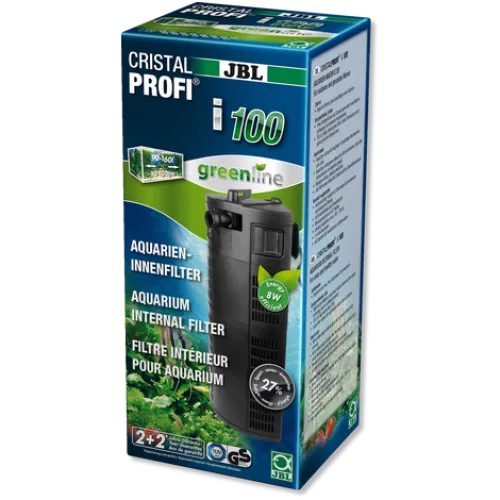 JBL CristalProfi i100 greenline - Вътрешен филтър за аквариуми до 160литра или 100см дължина - 85 x 85 x 295 мм. 2