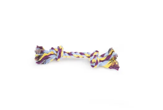 Camon Cotton rope bone Plus with 2 knots - Играчка за кучета за дърпане и дъвчене, въжен кокал с два възела , 40 см. 1