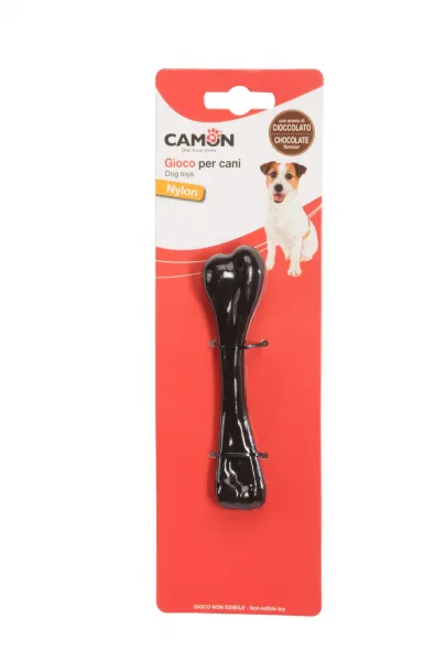 Camon dog toy - Играчка за кучета - кокал с вкус на шоколад, 13 см. 1