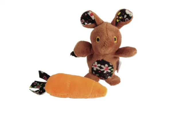 Camon Cat toy - mouse with carrot - Забавна котешка играчка , плюшена мишка с морков,2 цвята , 1 брой 1