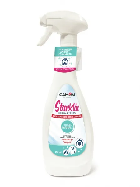 Camon Spray - Хигиеничен спрей за почистване ,помага за премахване на микроби и алергени , естествен аромат 750 мл.