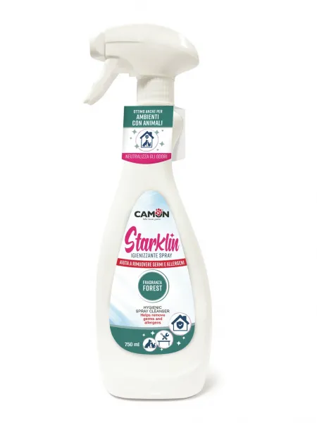 Camon Starklin hygienic spray - Хигиеничен спрей за почистване, помага за премахване на микроби и алергени с горски аромат 750 мл.