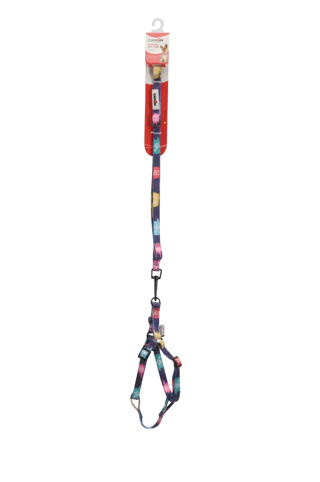 Camon Dog harness and leash Tnx - Комплект нагръдник с повод за кучета от мини и малки породи , 10/1200 мм. 2