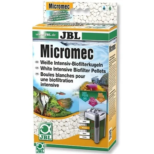 JBL MicroMec  - Бели биофилтърни топчета, подобряващи почистващата сила на филтъра 650 гр. 1
