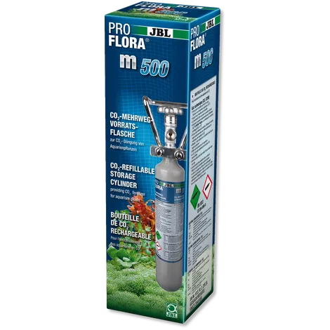 JBL ProFlora m500 SILVER (CO2 bottle) -Бутилка за многократна употреба за СО2,с резервоар 500гр. 1