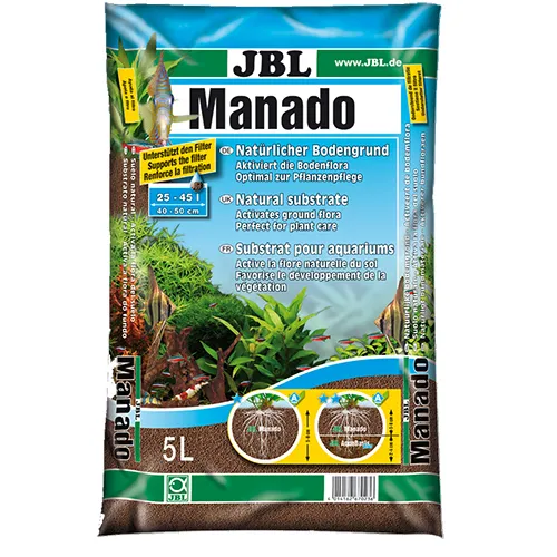 JBL MANADO  - Натурален субстрат за филтрация на водата и подхранване растежа на растенията в аквариума 1л. 1