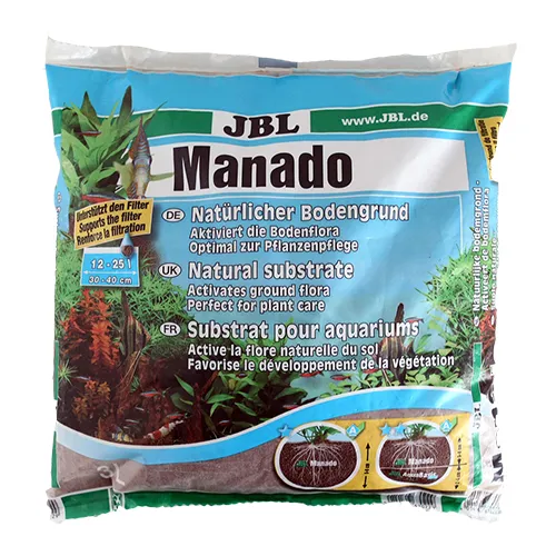 JBL MANADO  - Натурален субстрат за филтрация на водата и подхранване растежа на растенията в аквариума 3л.