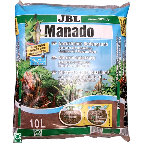 JBL MANADO  - Натурален субстрат за филтрация на водата и подхранване растежа на растенията в аквариума 10 л.