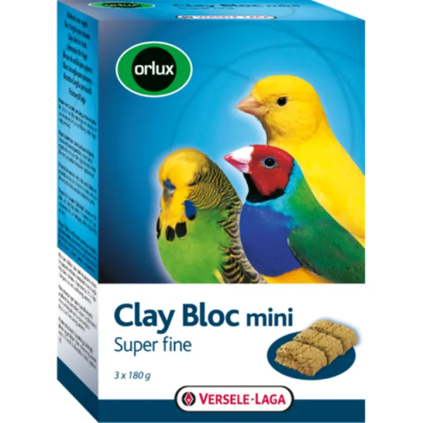 Versele Laga Clay Bloc Mini - Глинен блок за малки видове птици 3 x 180 гр.