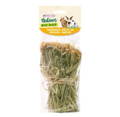 Versele-Laga Nature Snack Hay Bale Dandelion – Ливадна тимотейка сено, обогатен с глухарче и риган за гризачи, 70 гр.