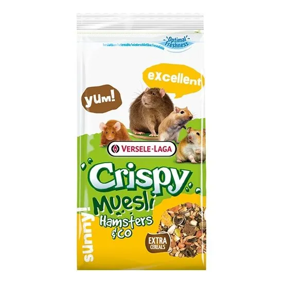 Versele-Laga Crispy Muesli Hamsters&Co - Пълноценна храна за хамстери - мюсли, 400 гр.
