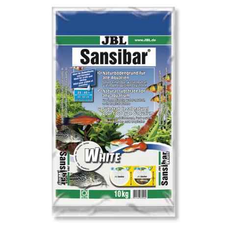 JBL Sansibar WHITE - Дъно, подхранващ субстрат за сладководни и соленоводни аквариуми и териариуми, 10 кг. бял