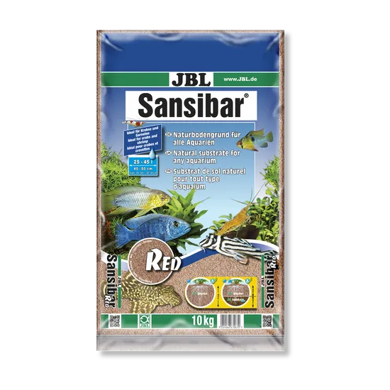 JBL Sansibar RED  - Дъно, червен, фин субстрат за сладководни и соленоводни аквариуми и терариуми, 10 кг.