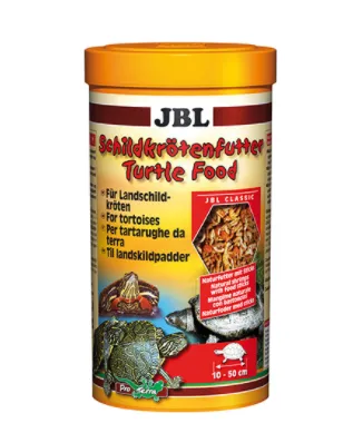 JBL Turtle Food - Балансирана храна за водни костенурки от ракообразни, водни насекоми и гранули, 100 мл.