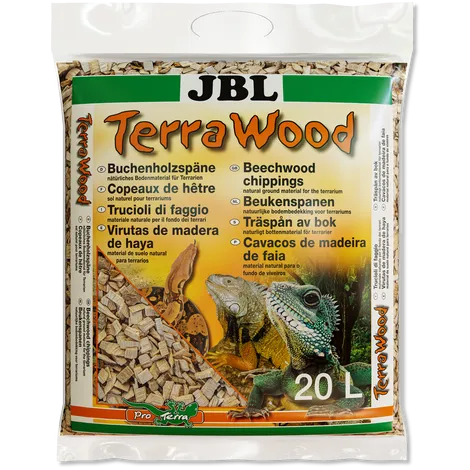 JBL TerraWood 5л - Постелка за сухи и полусухи терариуми от букови стърготини, 5л.