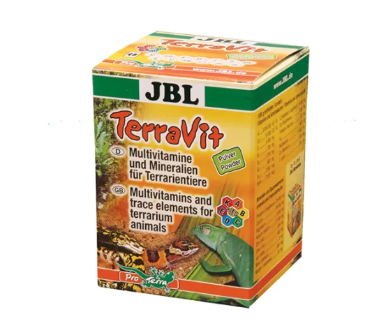 JBL TerraVit - Мултивитамини и микроелементи на прах за терариумни животни, 100 гр.