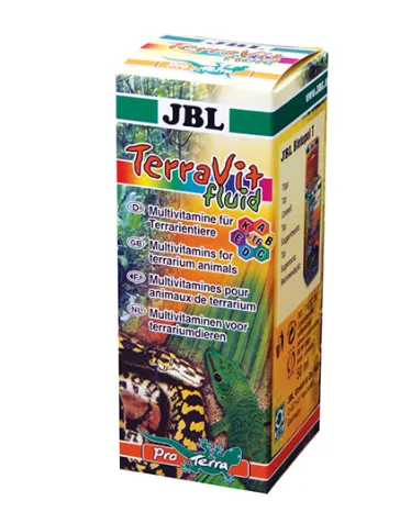 JBL TerraVit Fluid - Мултивитамини за терариумни животни, 50 мл.