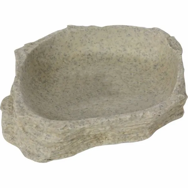 Savannah Stone Age Dish Series Reptiles-Planet - Каменна хранилка за терариум, XS 11 x 2.5 x 0.9 см.