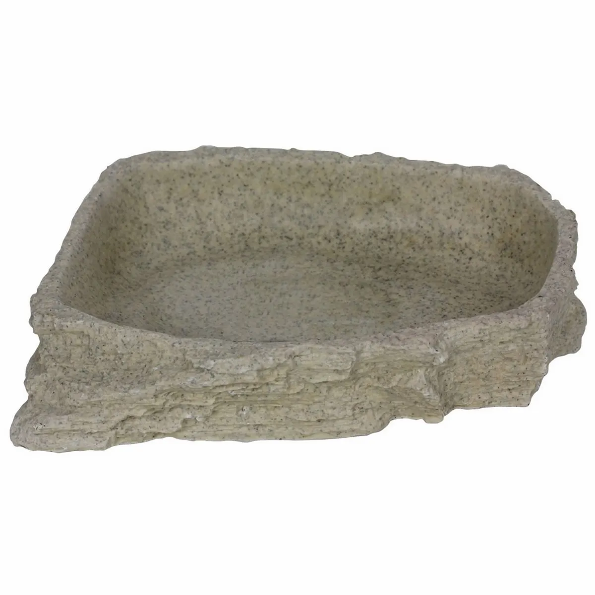 Savannah Bowl for turtles or reptiles Stone Age Dish Series - Каменна хранилка за терариум, 16.5 x 12.5 x 2.5 см 17.5 x 14 x 3.5 см.