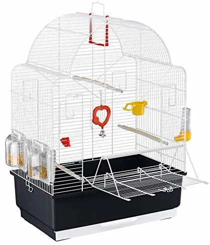 Ferplast Ibiza Open Bird Cage - Оборудвана клетка за канари и екзотични птици, 49.5 x 30 x 69 см. 