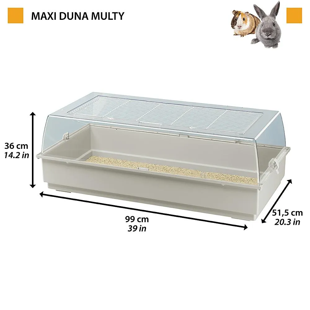 Ferplast Maxi Duna Multy - Необорудвана клетка за зайци и морски свинчета, 99Х51,5Х36 см. 2
