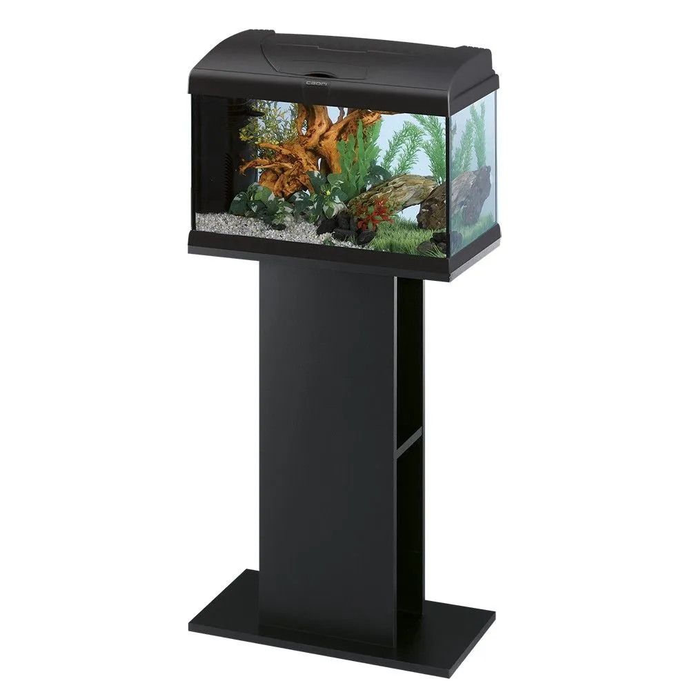 Ferplast Capri 50 LED Black - Оборудван стъклен аквариум с вътрешен филтър,40 литра черен 2
