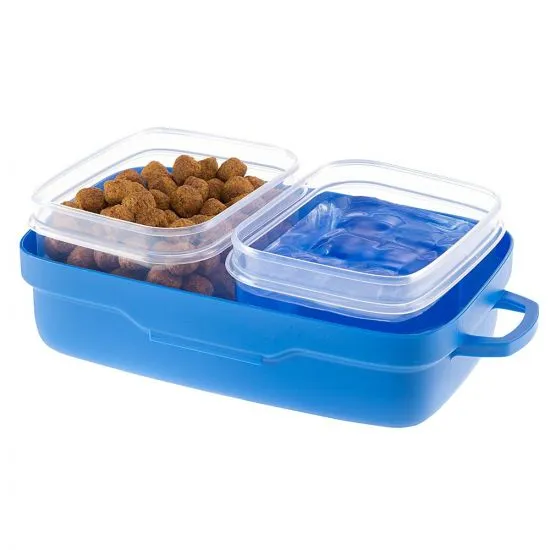 Ferplast - Pet Risto - Кутия за храна и вода за кучета и котки при пътуване 20 / 12 / 7 см. 1 л. 1