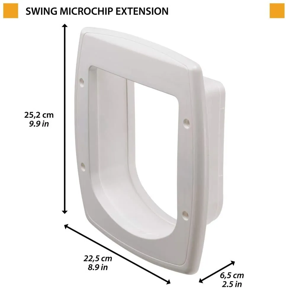 Ferplast - Модулен удължител за вратичка за вграждане Swing Microchip, 5 см. 2