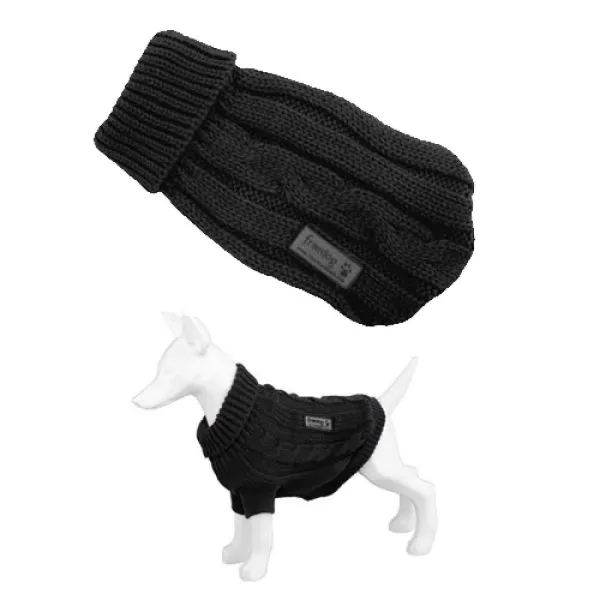 Freedog Jersey Nature Negro - Пуловер за кучета - черен - 15 см.