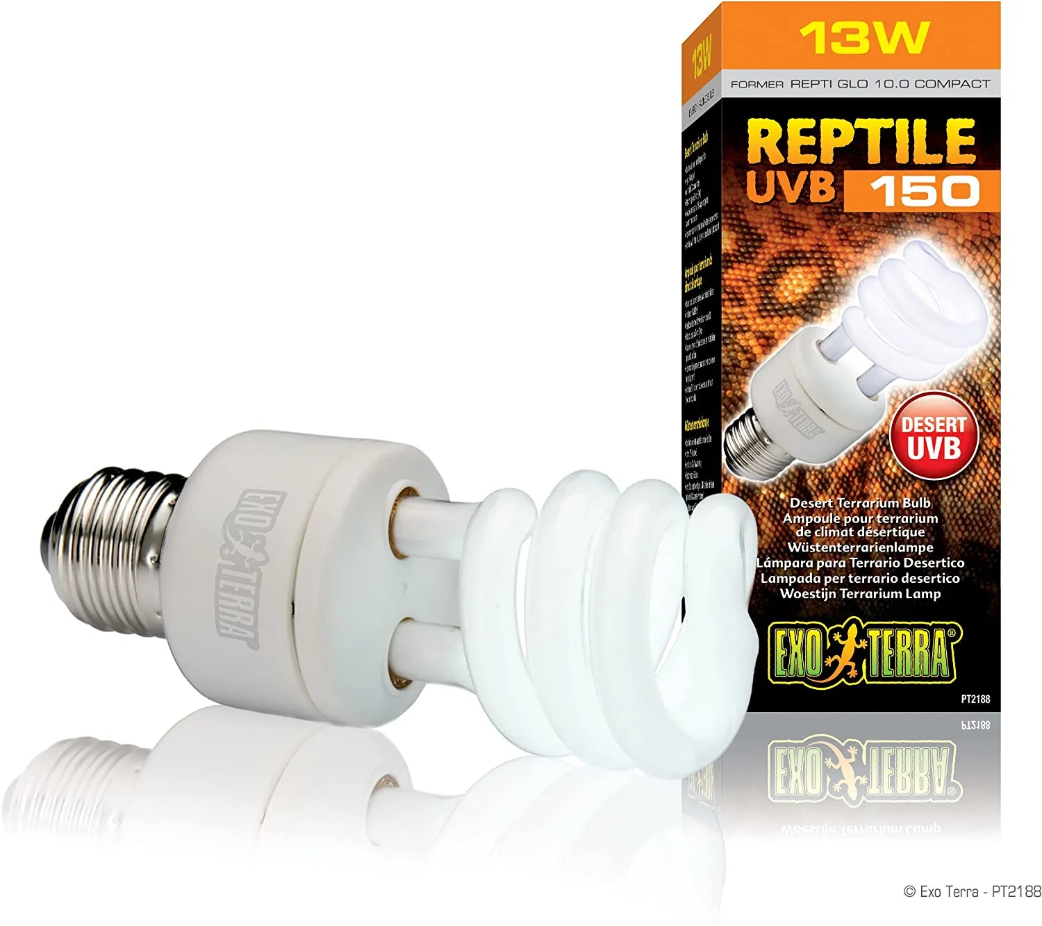 ᐉexo Terra Repti Glo 10 0 Lampa Za Terarium Podobna Na Slnchevata Svetlina V Pustinite 13 W ᑕ ᑐ Top Cena Mypetshop Bg