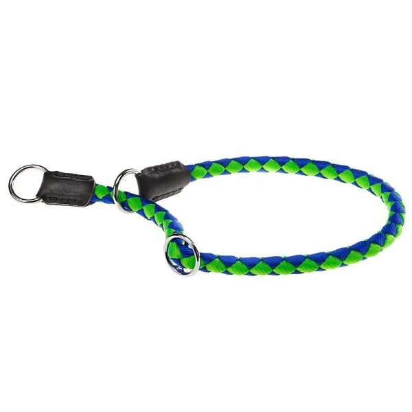 Ferplast Twist - Нашийник за кучета тип душач, 12мм/ 50 см.- синьо-зелен