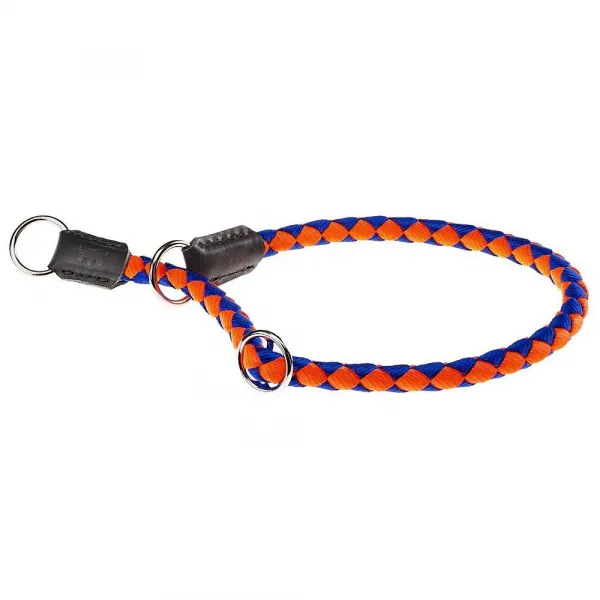 Ferplast Twist - Нашийник за кучета тип душач, 12мм/ 50 см.- оранжево - син
