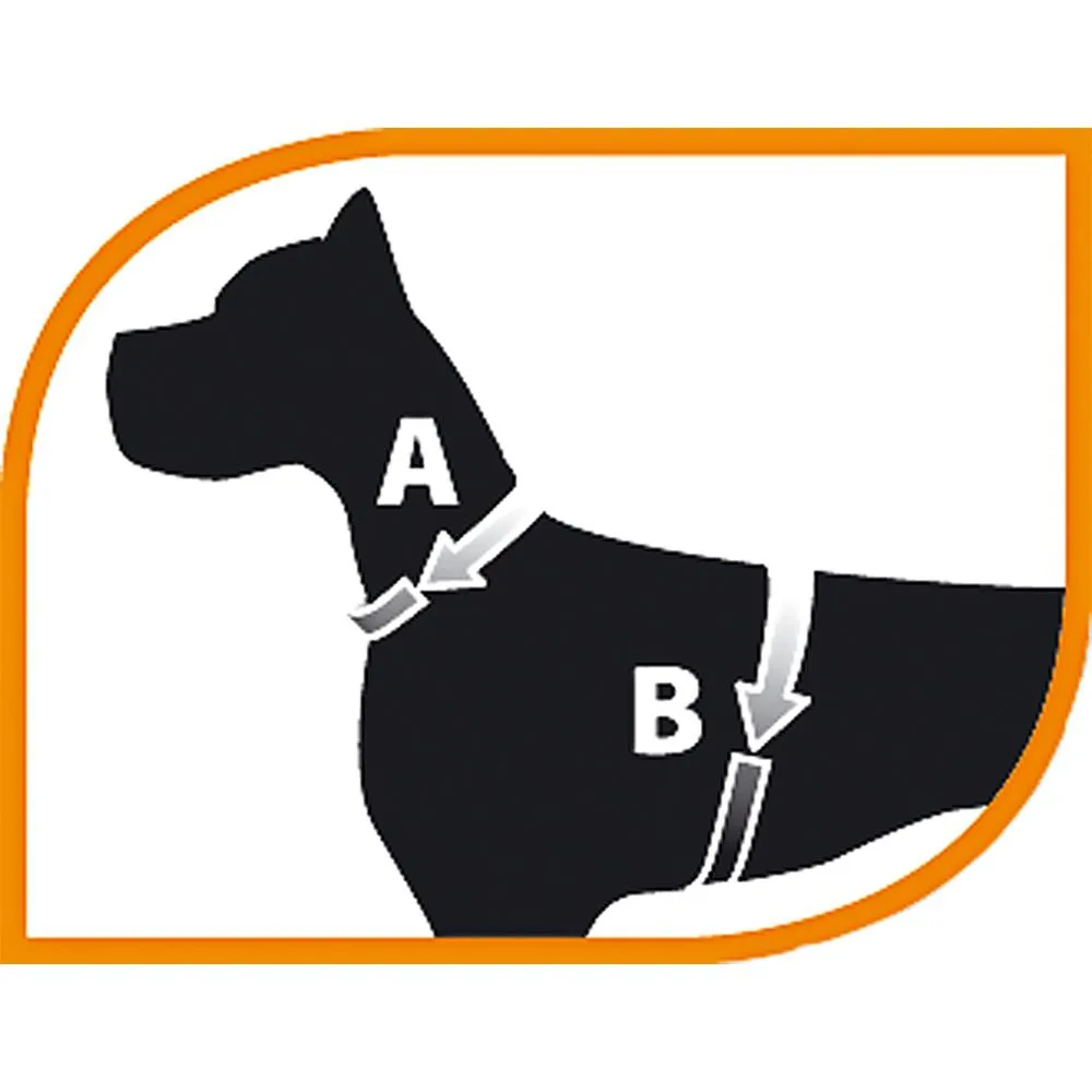 Ferplast Easy P - Регулируем удобен нагръдник за кучета с обиколка от 28 до 38 см. - оранжев 2