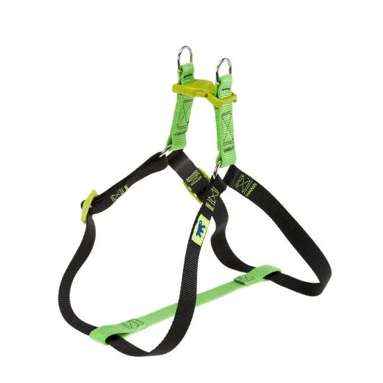 Ferplast Easy P Colours M - Регулируем нагръдник за кучета с гръдна обиколка от 45 до 63 см. - зелено черен 1