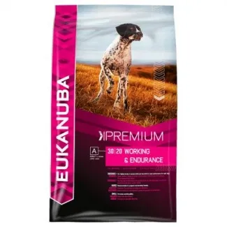 Eukanuba Working & Endurance - Пълноценна суха храна за кучета нуждаещи се от повече енергия, 15 кг.