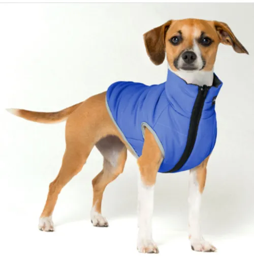 Rogz Dog Jacket, Puffer Skin Large - Модерно яке за кучета, дължина на якето 40 см/гръдна обиколка -60см/вратна 39 см.- розово 2