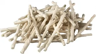 Pet Interest Rawhide Twisted sticks - Вкусно лакомство за израснали кучета - пръчици от сурова кожа, 75 броя х 12.5 см.