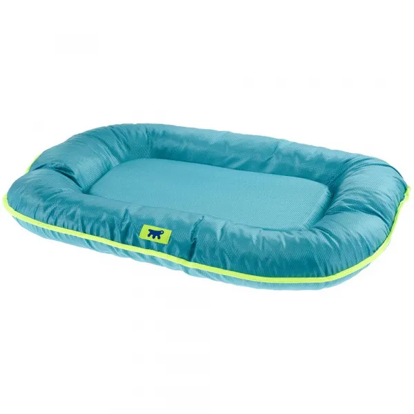 Ferplast Oscar - Мека постелка/легло с водоотблъскващ плат за кучета , 80/60/11 см. - син 1