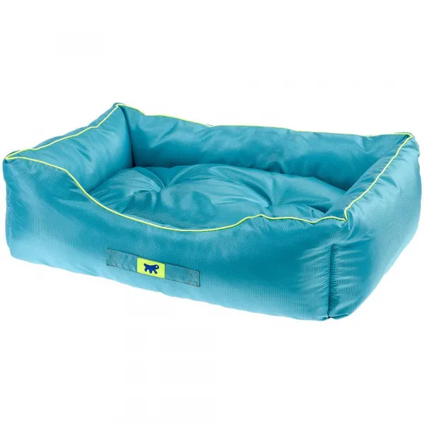 Ferplast Jazzy - Меко водоотблъсквщо легло с възглавница за кучета и котки,55 x 45 x h 20 см. - синьо 1