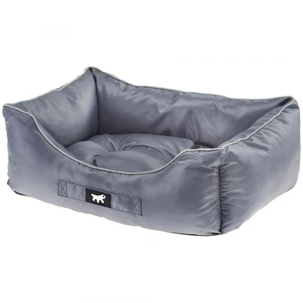 Ferplast Jazzy - Меко водоотблъсквщо легло с възглавница за кучета и котки,66 x 50 x h 20 см. - сиво 1