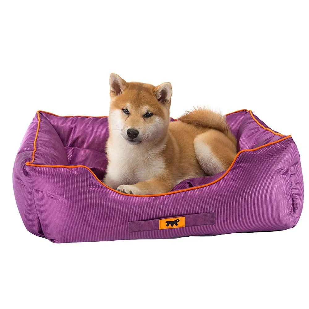 Ferplast Jazzy - Меко водоотблъсквщо легло с възглавница за кучета и котки,78 x 56 x h 22 см. - синьо 2