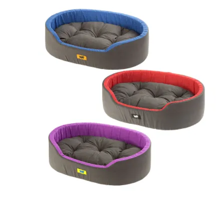 Ferplast Dandy C - Овално памучно легло с възглавница за кучета и котки, 55 х 41 х 15 см./три модела/