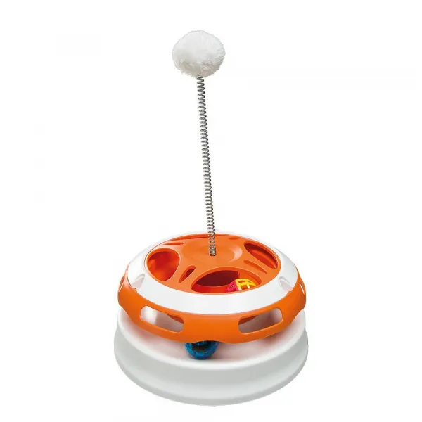 Ferplast Vertigo - Забавна котешка играчка, закачено топче на пружина, Ø 24 x 36,5 см.
