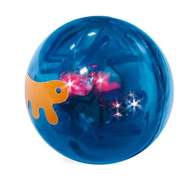 Ferplast Balls - Забавна котешка играчка - две мигащи топки с LED светлина, 4 см.