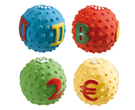 Ferplast Dog Ball - Кучешка играчка - латексова топка, 5 см, 1 брой, различни цветове