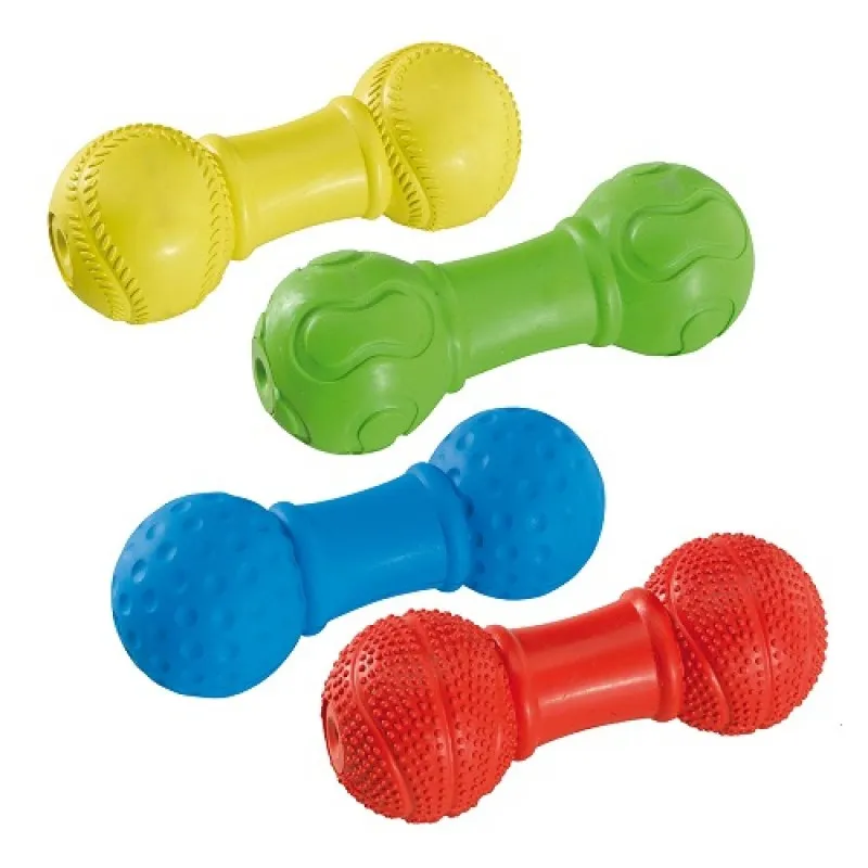 Ferplast Rubber Bone - Гумена играчка за кучета гирички Ø4x 10,5 см/-1бр