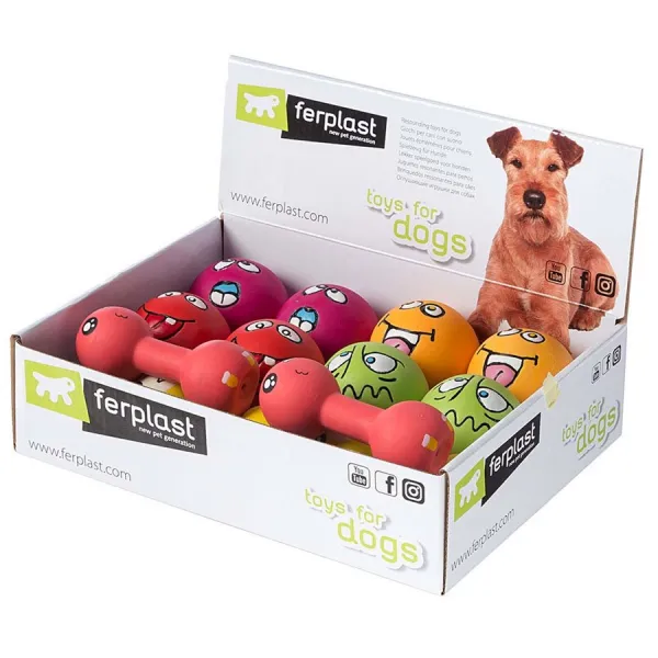 Ferplast Dog Toy - Забавна кучешка играчка за кучета - топка / гира в различни цветове, 25,5x19,2x16,2 см.