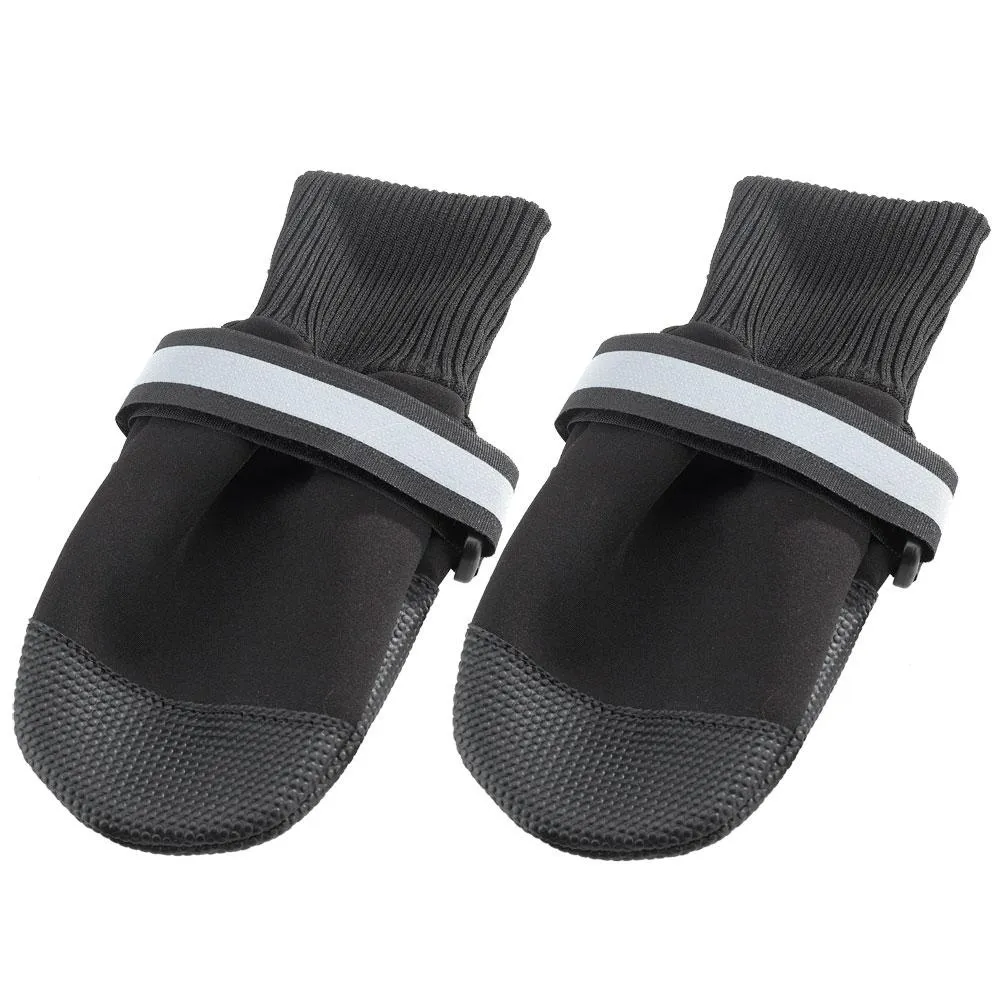 Ferplast Dogs Shoes Medium - Защитни обувки тип чорап за кучета, 2 броя, 7 x 8 x h 9 см. - черни 1
