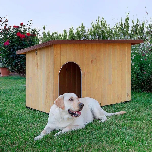 Ferplast Baita 120 - Дървена къща за кучета ,140 x 85,5 x h 87 см. 1